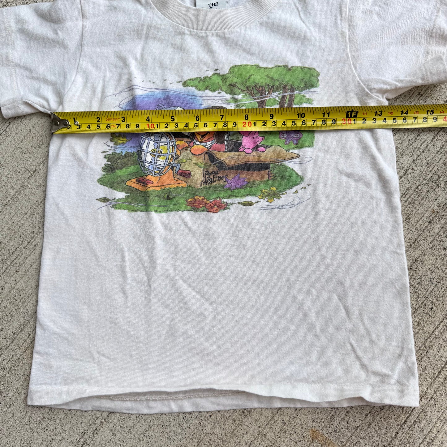 90s Kids Toddler Baby Tee Vintage Disney’s Pooh Airlines  Short Sleeve 100% Cotton T-Shirt Single Stitch Small 6Y 7Y 8Y Made in USA