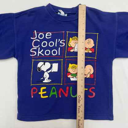 Kids Snoopy Peanuts  Purple Sweat Joe Cool’s School 5-7Y