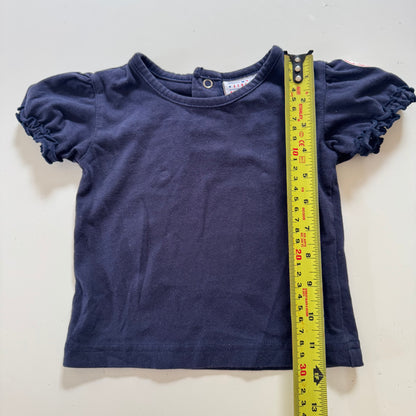 2000s Kids Girls Toddler 2 Piece  Set MLB New York Yankees Adjustable Strap Khaki Dress Baseball Pattern With Short Sleeve Navy T-Shirt 18 m