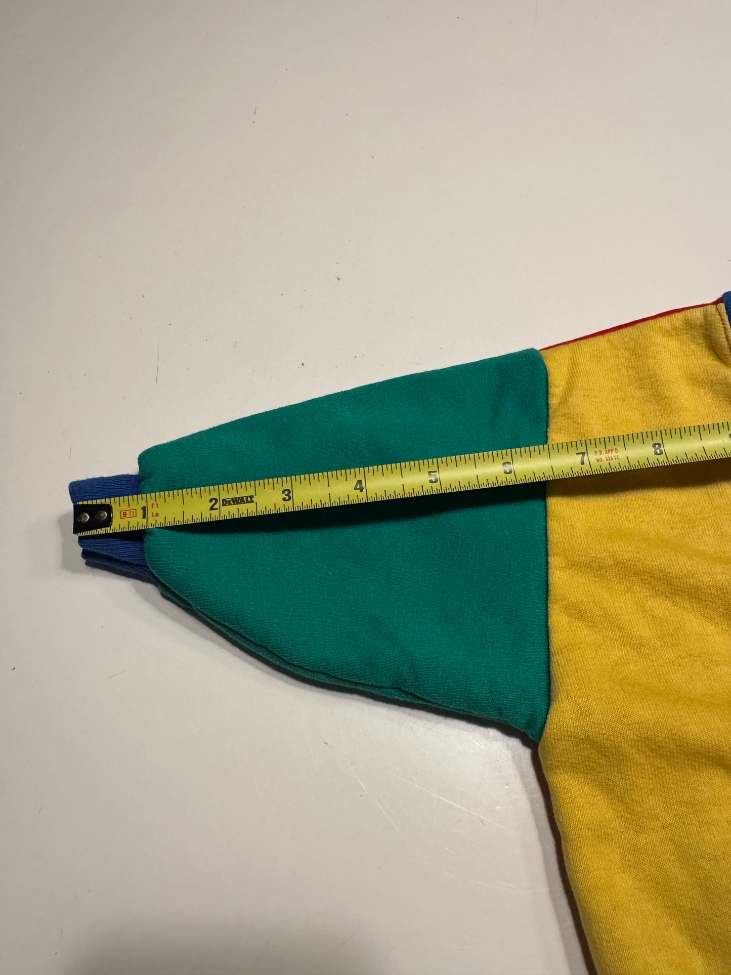 90s Kids Toddler Infant Vintage Baby B’Gosh Oshkosh Multicolour Train Big Print Red Green Yellow Blue Sweat Cardigan //12m / Made in USA