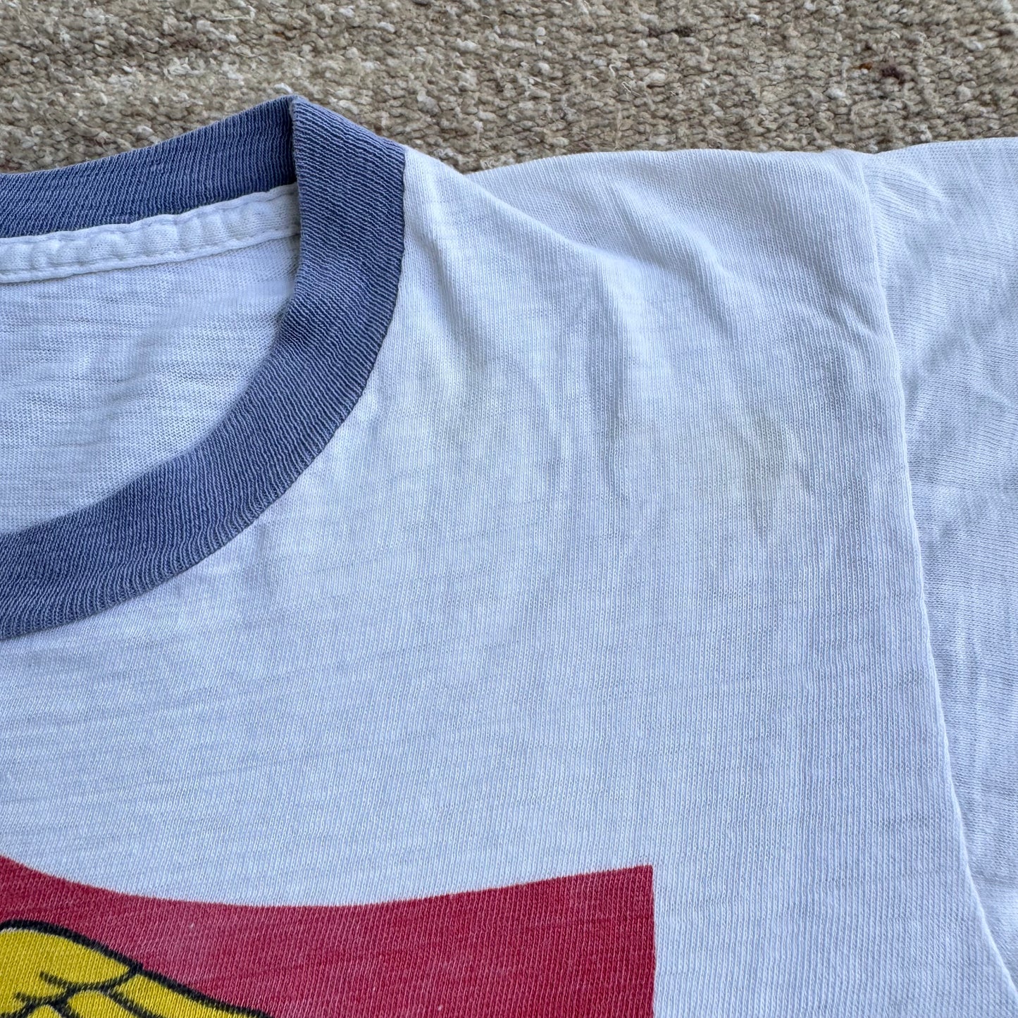 70s 80s Kids Teen Vintage Walt Disney Mickey Crest Shield Short Sleeve T-Shirt 10Y 11Y 12Y