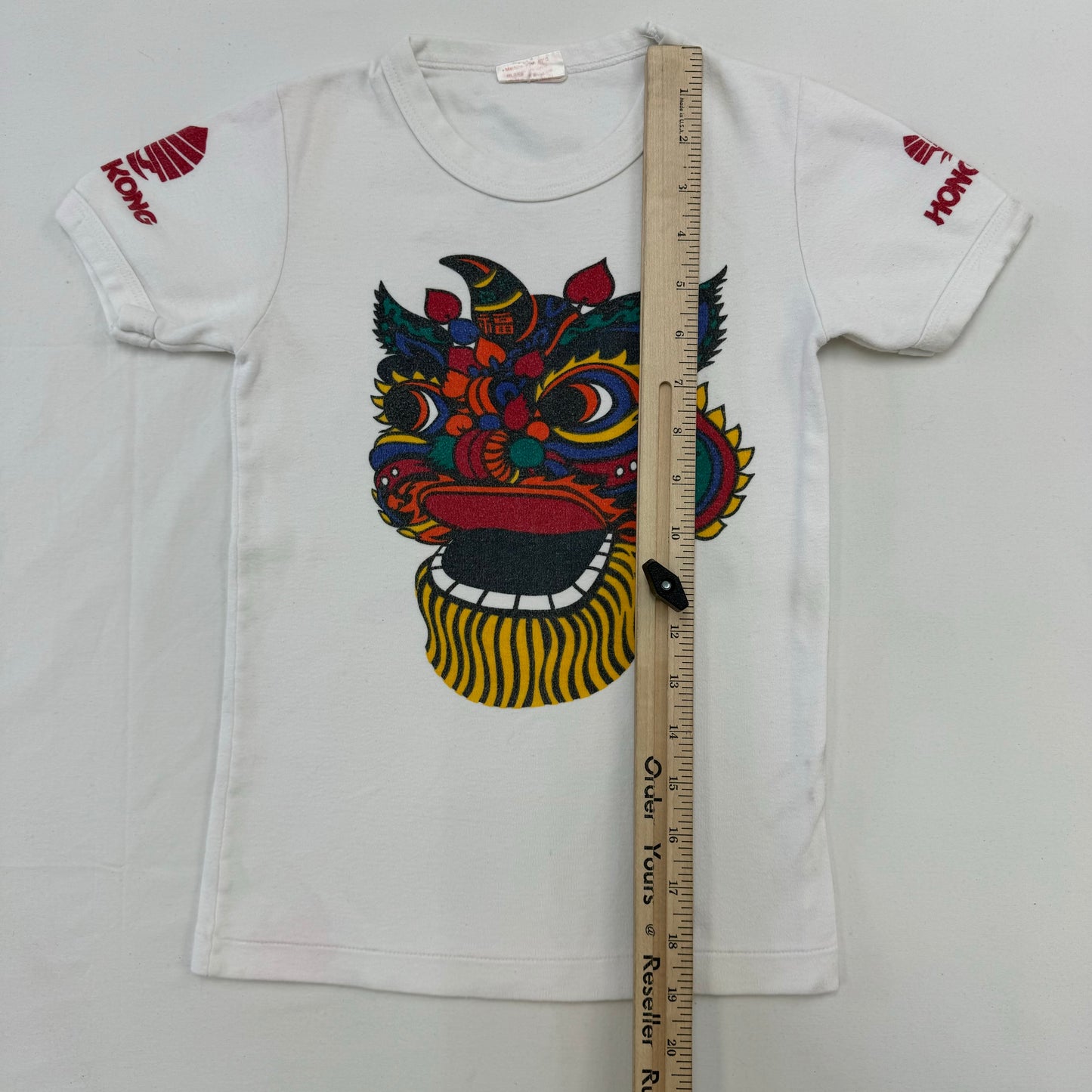 80s Vintage Kids Hong Kong Souvenir T-shirt XS