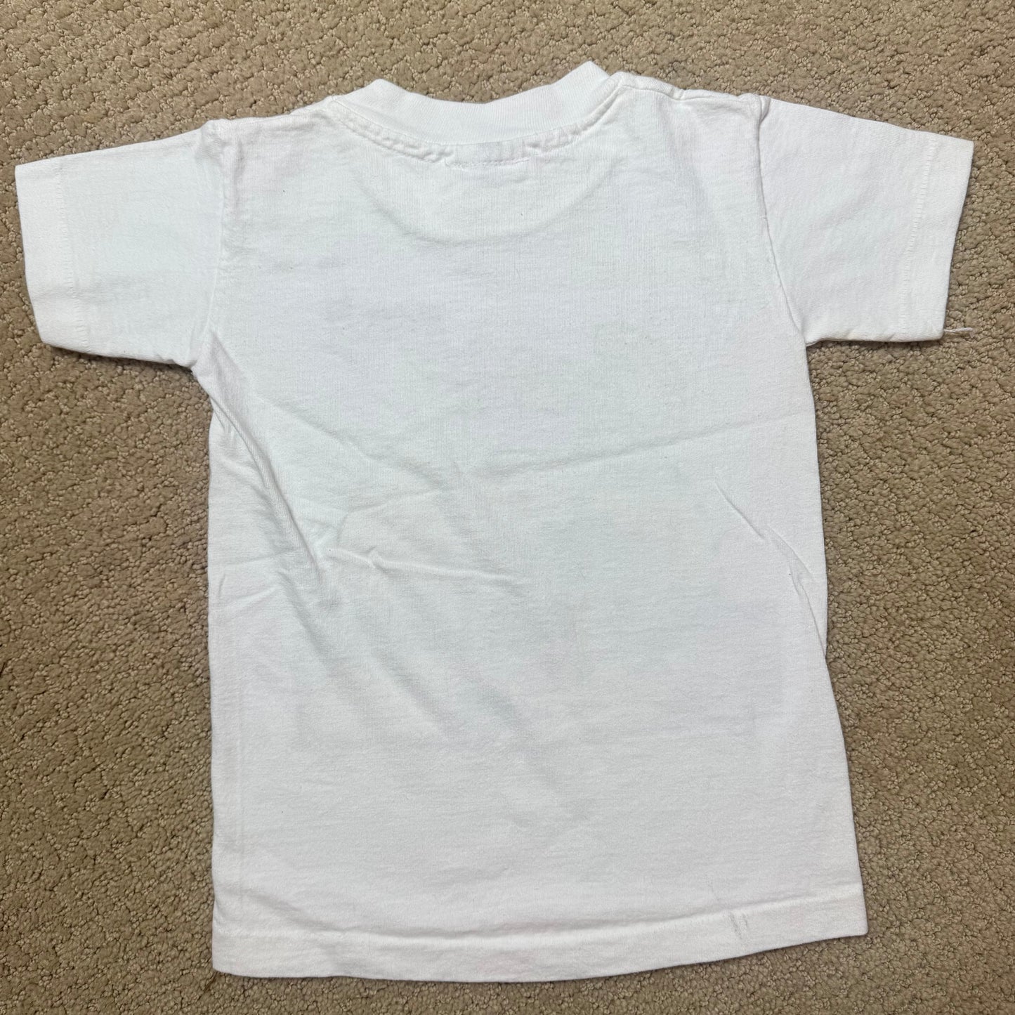 80s Kids Toddler Vintage Cowgirl Western Print White Single Stitch Short Sleeve T-Shirt 100% Cotton XS 4Y 5Y Baby Tee Made in USA