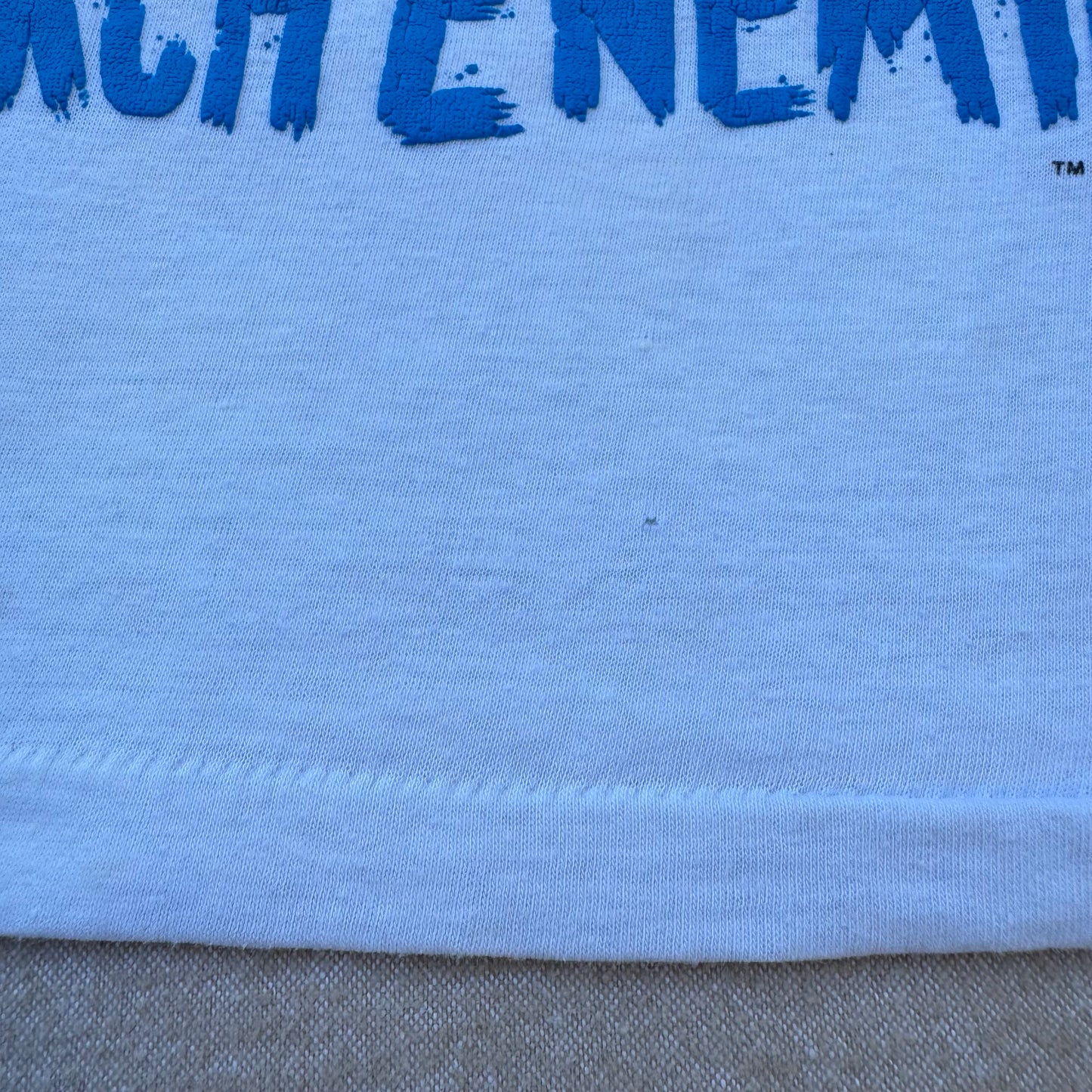 80s Kids Vintage DC Comics Batman Joker Arch Enemies Raglan 3/4 Sleeve White/Red Shirt 7Y 8Y Made in USA