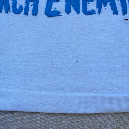 80s Kids Vintage DC Comics Batman Joker Arch Enemies Raglan 3/4 Sleeve White/Red Shirt 7Y 8Y Made in USA