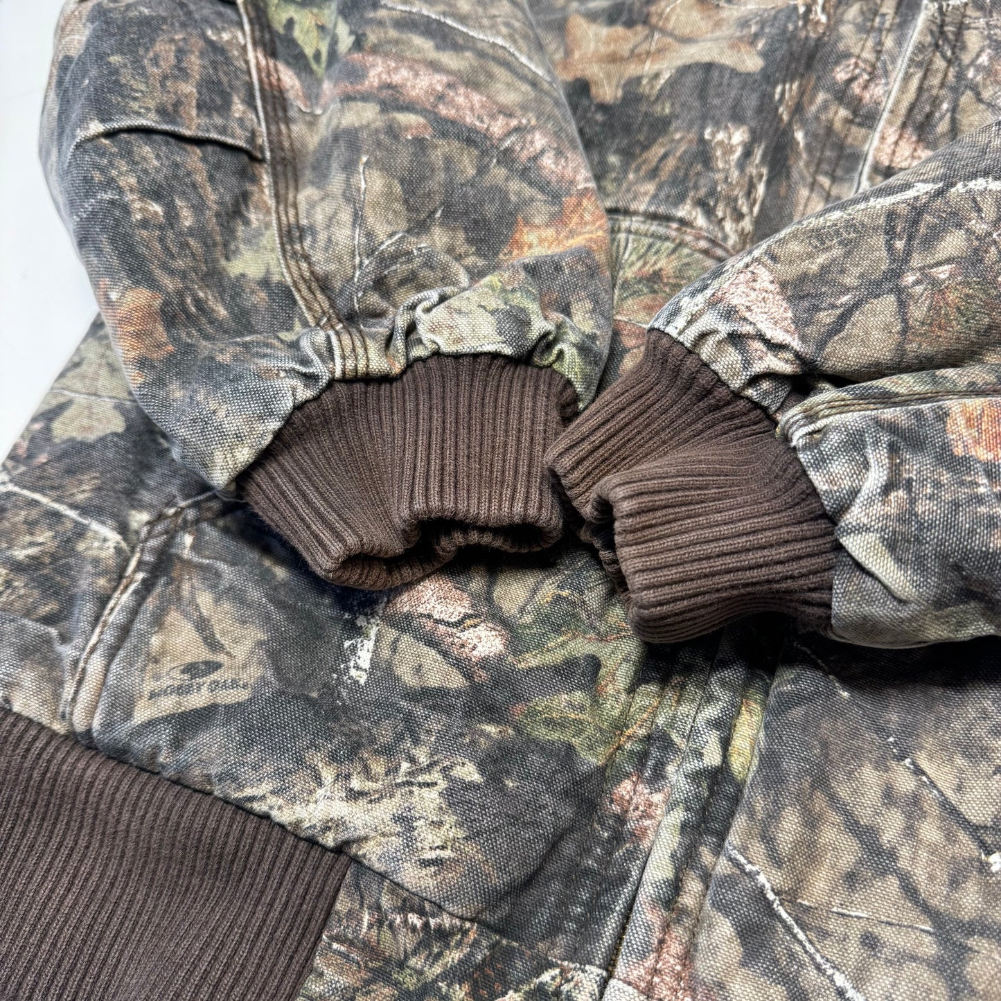 2000s Kids Youth Vintage Carhartt Camo Mossy Oak Hooded Active Lined Heavy Jacket M / 10Y 11Y 12Y