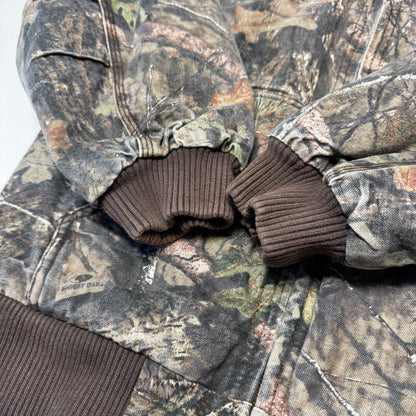 2000s Kids Youth Vintage Carhartt Camo Mossy Oak Hooded Active Lined Heavy Jacket M / 10Y 11Y 12Y