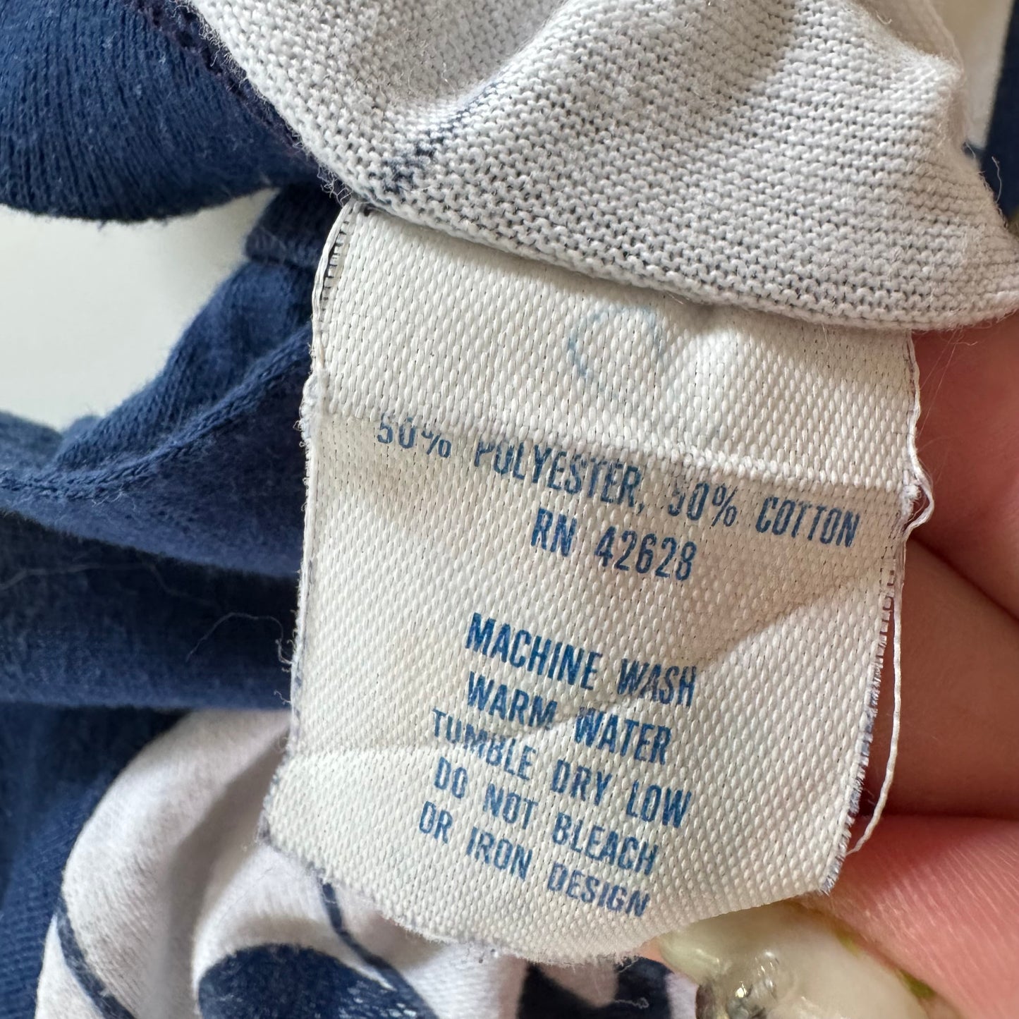 80s Kids Vintage MLB New York Yankees Striped Navy White Short Sleeve T-Shirt Made In USA M 10Y 11Y 12Y