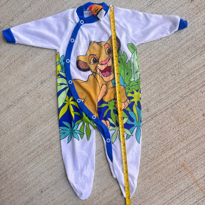 90s Baby Vintage Disney Lion King Onesie Simba All Over Print