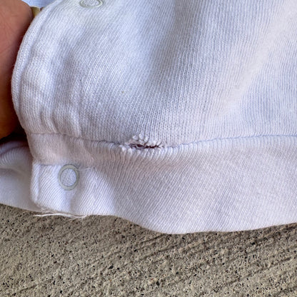 70s 80s Baby Vintage Walt Disney World Pooh Snap White Long Sleeve Sweatshirt With Hood 6m 9m 12m