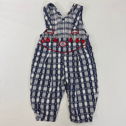 90s Kids Toddler Infant Vintage Baby B’Gosh OshkoshNavy White Star Pattern Overall / 3m 6m/ Made in USA