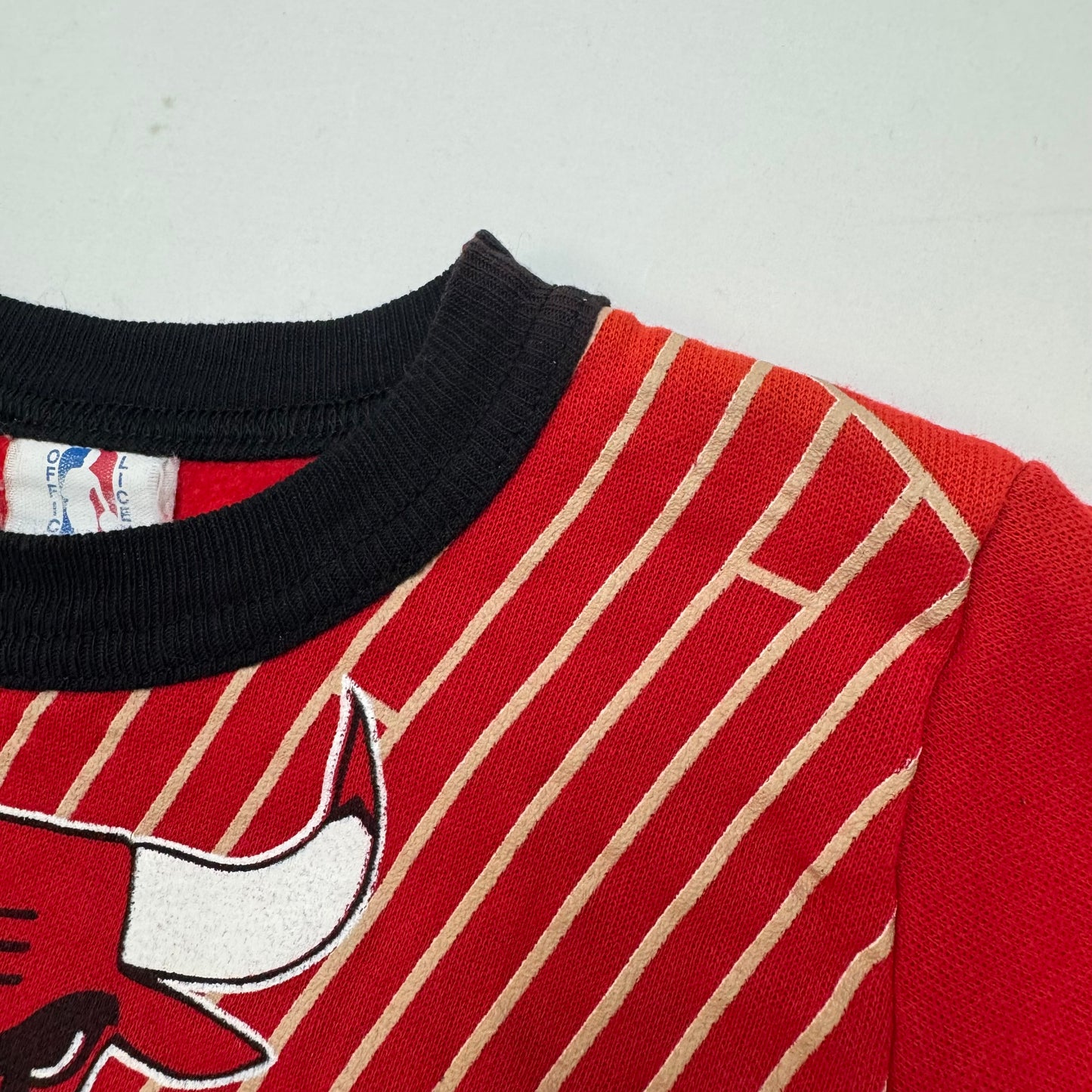 90s Kids Vintage Toddler NBA Red Chicago Bulls Long Sleeve Sweatshirt 3T Made in USA