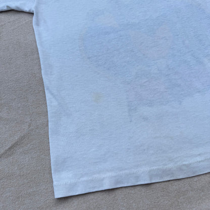 80s Kids Vintage DC Comics Batman White Short Single Stitch Sleeve T-Shirt 6Y 7Y 8Y