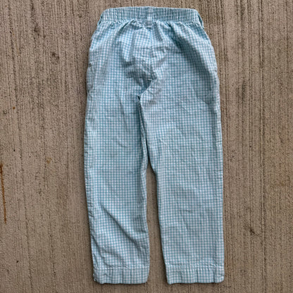 Vintage Kids Oshkosh Light Blue Checkered Pant No Tag