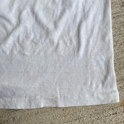 70s Kids Vintage Sparkly RIBET Frog Print Rangler T-Shirt M 7Y 8Y 9Y Baby Tee Made In USA