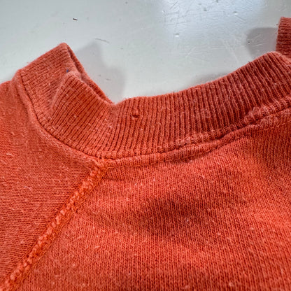 60s 70s Kids Baby Vintage Texas Orange Crew Pullover Sweatshirt 12m 18m