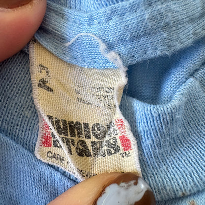 80s Kids Infant Baby Vintage Tee My Uncle Saves Lives, He’s An EMT Single Stitch Short Sleeve T-Shirt 2T Made in USA