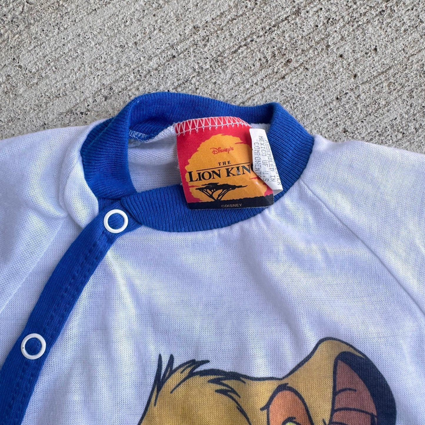 90s Baby Vintage Disney Lion King Onesie Simba All Over Print