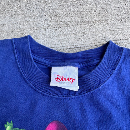 Early 2000s Kids Toddler Vintage Disney’s Captain Hook Adventures Blue 100% Cotton Short Sleeve T-Shirt Made In USA XS 3Y 4Y 5Y