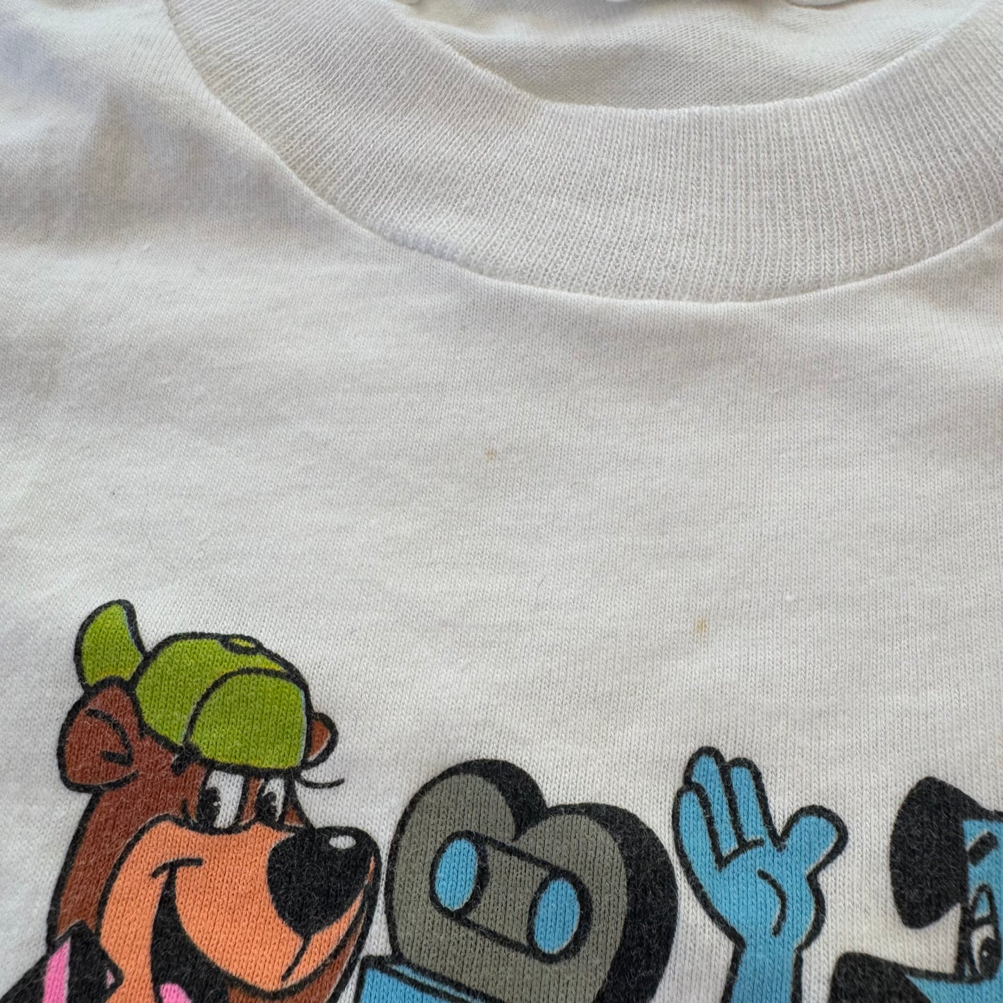 1990 Kids Toddler Vintage Universal Studios Florida Cartoon Character White Single Stitch Short Sleeve T-Shirt 2Y 3Y 4Y