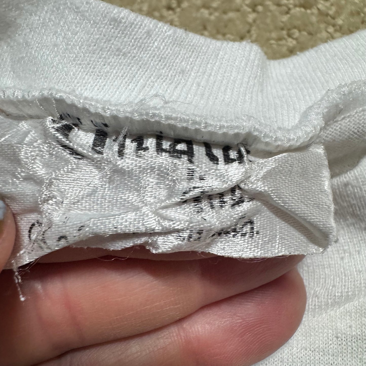 1986 80s Kids Toddler Vintage T-Shirt “ Beware I Bite, Love Bites Of Course! “ Single Stitch White 50/50 Short Sleeve 3Y 4Y 5Y Baby Tee Made in Canada