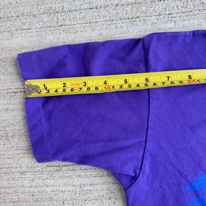 90s Kids Vintage Disney’s Pocahontas Purple Single Stitch 100% Cotton Short Sleeve T-Shirt Made In USA L 8Y 9Y 10Y