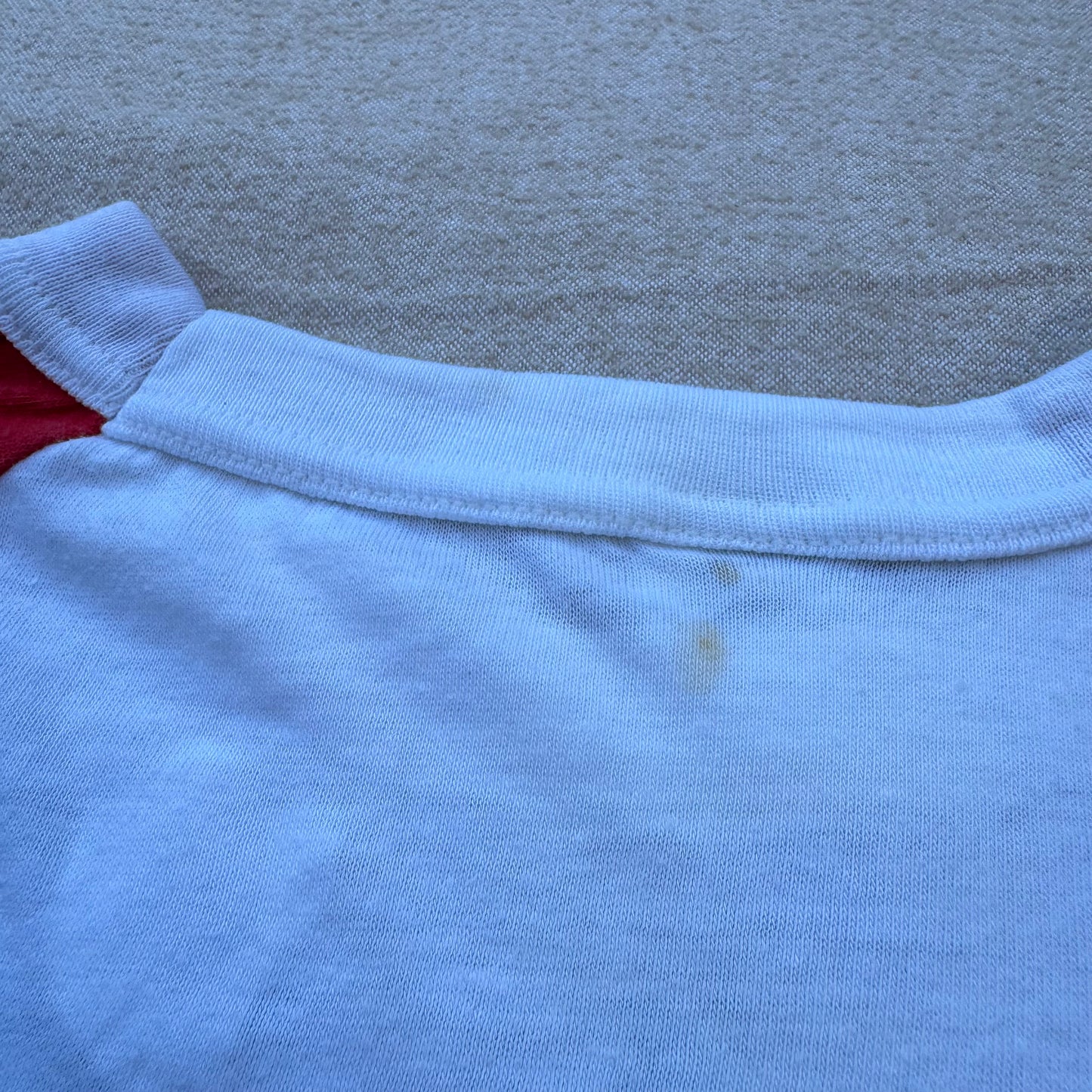 80s Kids Vintage DC Comics Batman Joker Arch Enemies Raglan 3/4 Sleeve White/Red Shirt 7Y 8Y Made in USA