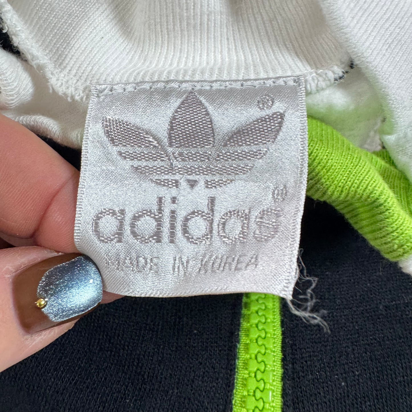 80s Kids Toddler Vintage Team Adidas Half Zip White Sweatshirt S 4Y 5Y