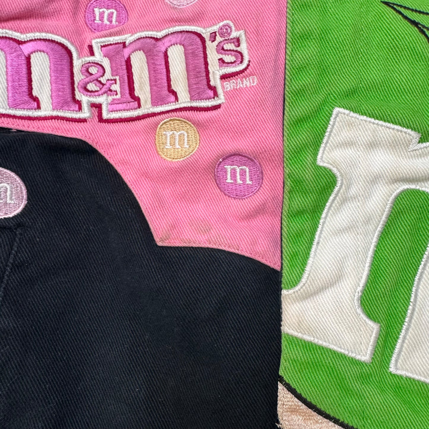 Kids M&M Racing Snap Pink Black Jacket 8Y 9Y 10Y