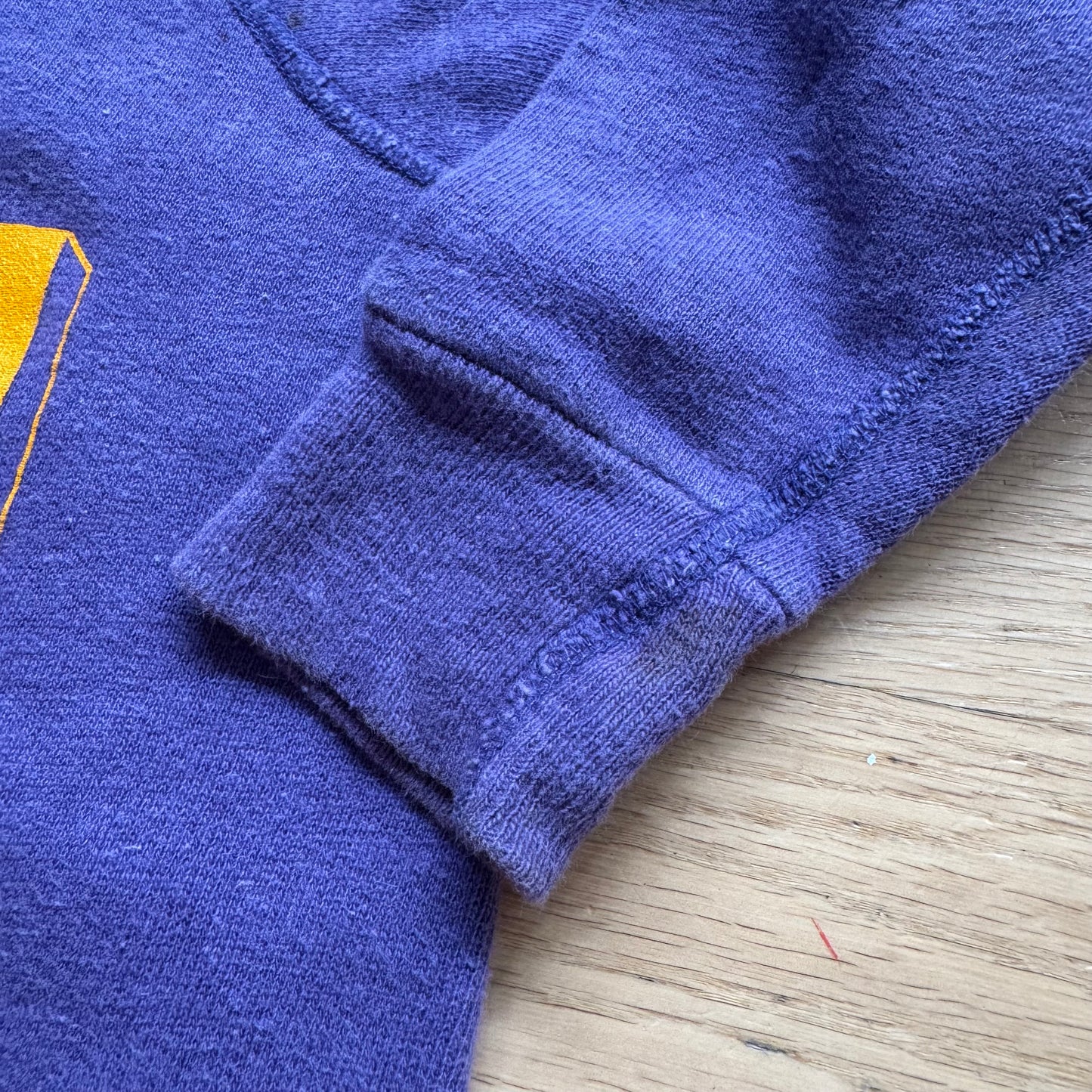 70s 80s Kids Toddler Vintage Purple Long Sleeve Crew Pullover Yellow 81 Print Front and Back and Sleeves 2T 3T 4T