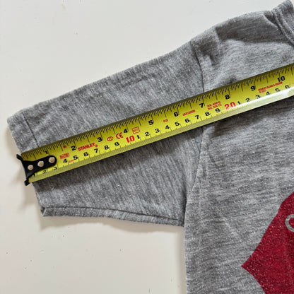 80s Kids Vintage MLB Cincinnati Reds Gray Short Sleeve Single Stitch T-Shirt M 12Y 13Y 14Y Made in USA