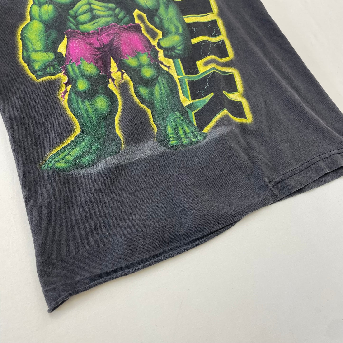 Y2K Kids Youth Vintage Marvel Hulk Big Print Tshirt / 7y 8y / Baby Tee