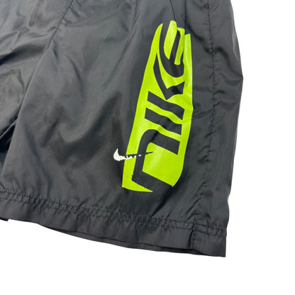 90s 2000s Kids Vintage Nike Black Lined Swim Short With Pockets Small