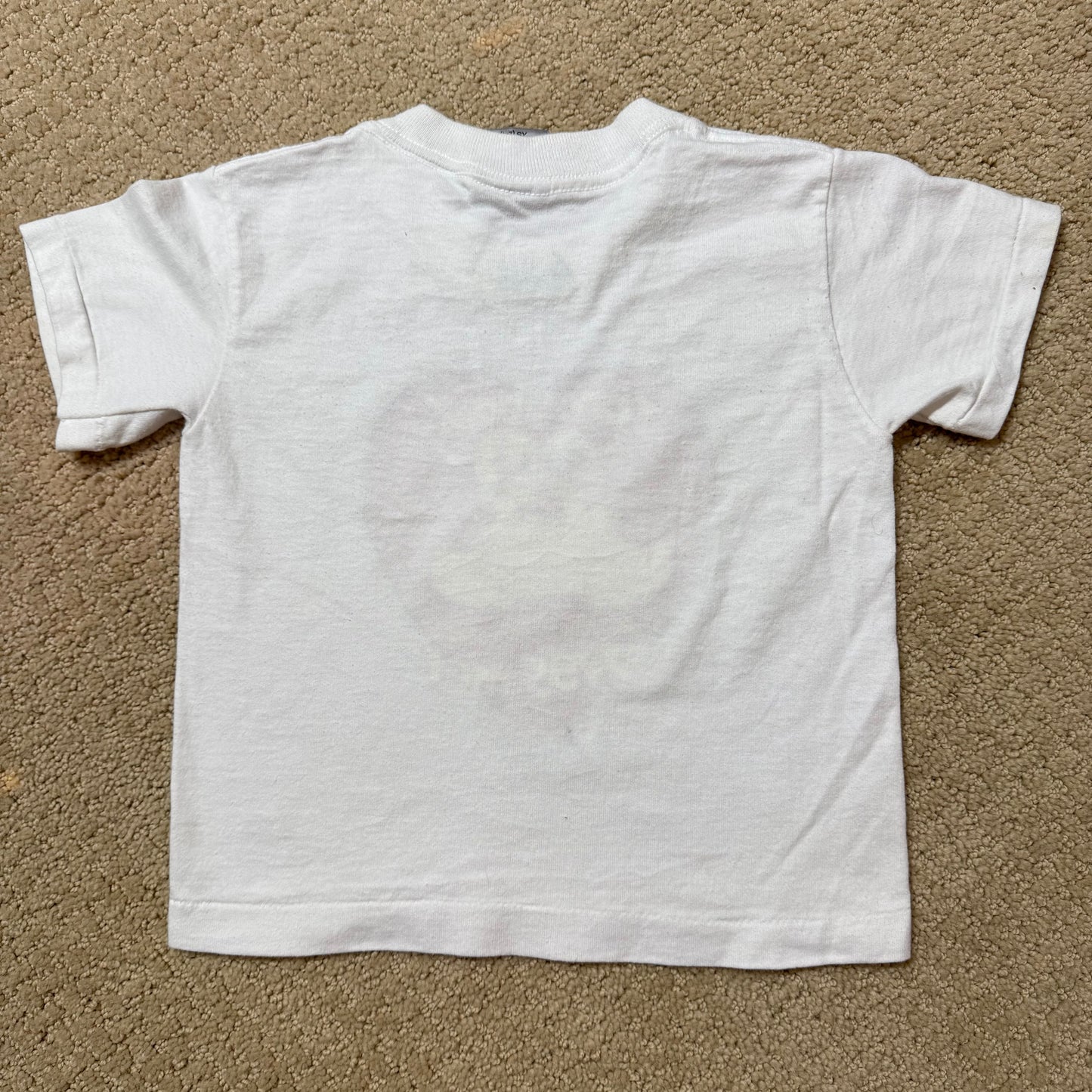 90s Kids Toddler Vintage Somebody Loves Me! Peabody Memphis Cute Cartoon Ducks on a Single Stitch Short Sleeve White  T-Shirt XS 2Y 3Y Made in USA