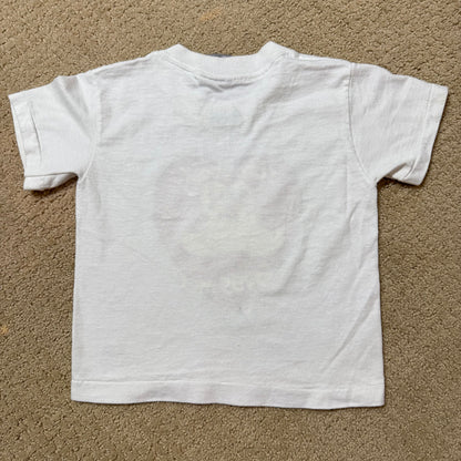 90s Kids Toddler Vintage Somebody Loves Me! Peabody Memphis Cute Cartoon Ducks on a Single Stitch Short Sleeve White  T-Shirt XS 2Y 3Y Made in USA