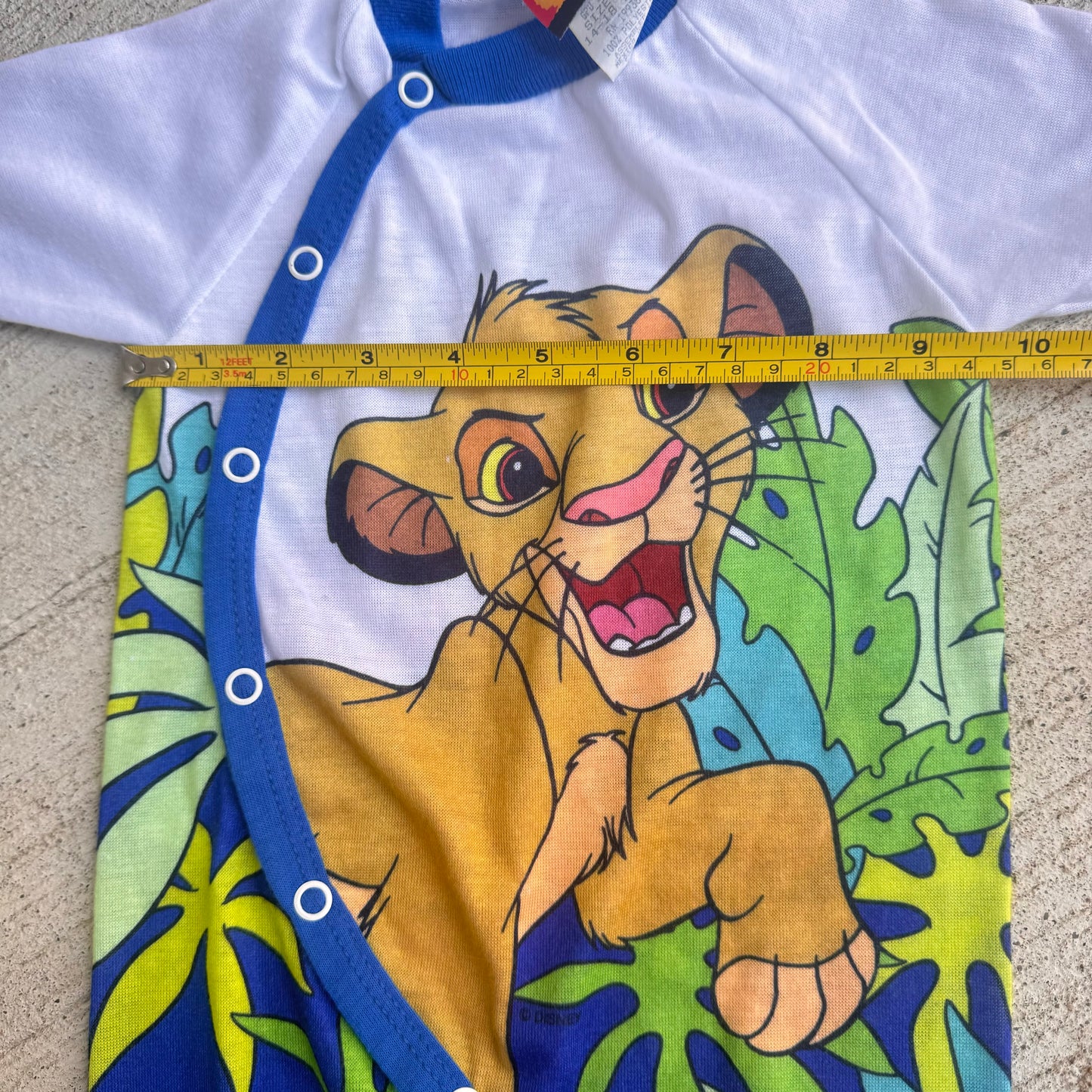 90s Baby Vintage Disney Lion King Onesie Simba All Over Print