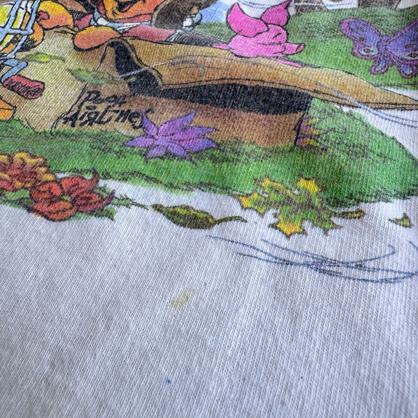 90s Kids Toddler Baby Tee Vintage Disney’s Pooh Airlines  Short Sleeve 100% Cotton T-Shirt Single Stitch Small 6Y 7Y 8Y Made in USA