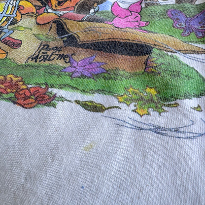 90s Kids Toddler Baby Tee Vintage Disney’s Pooh Airlines  Short Sleeve 100% Cotton T-Shirt Single Stitch Small 6Y 7Y 8Y Made in USA