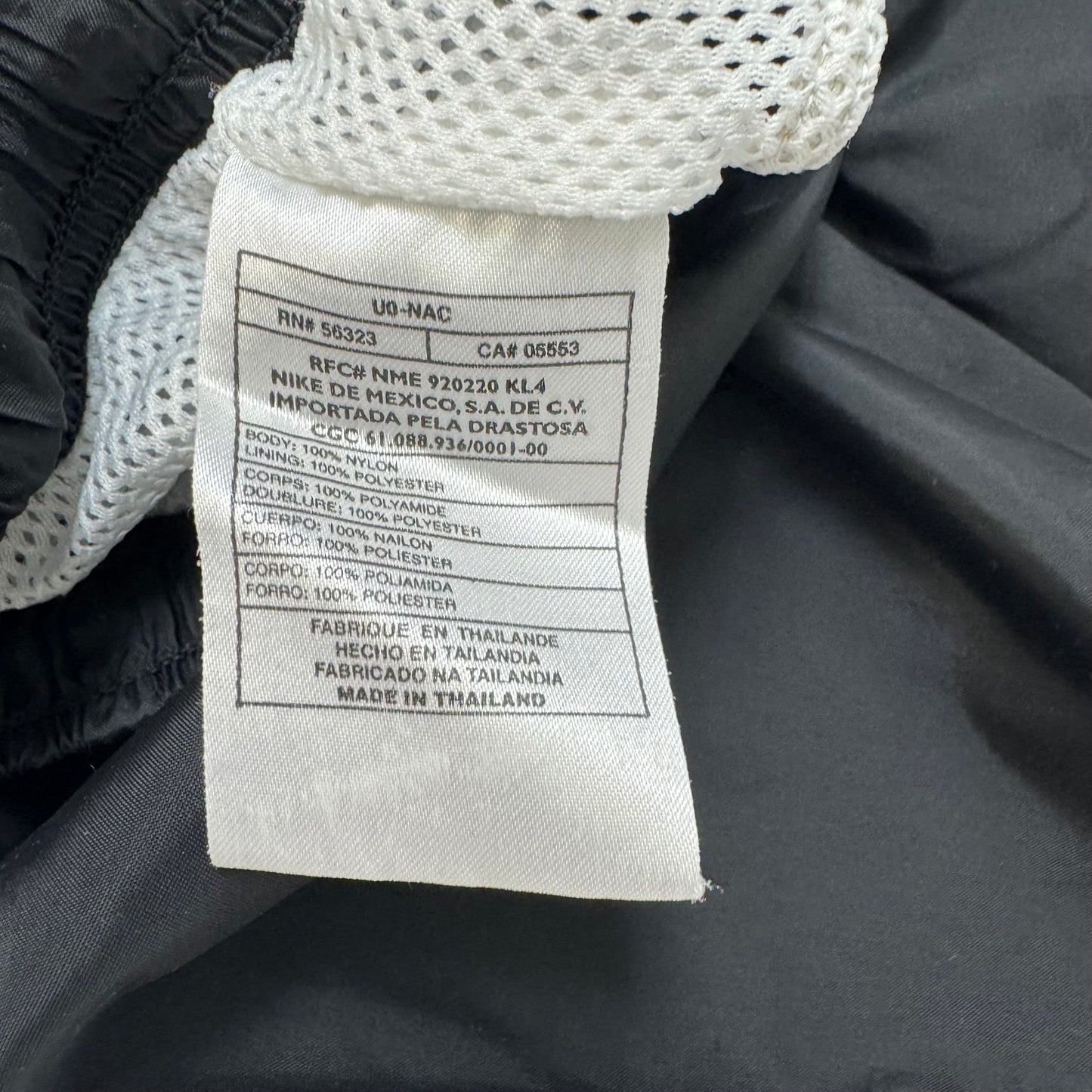 90s 2000s Kids Vintage Nike Black Lined Swim Short With Pockets Small