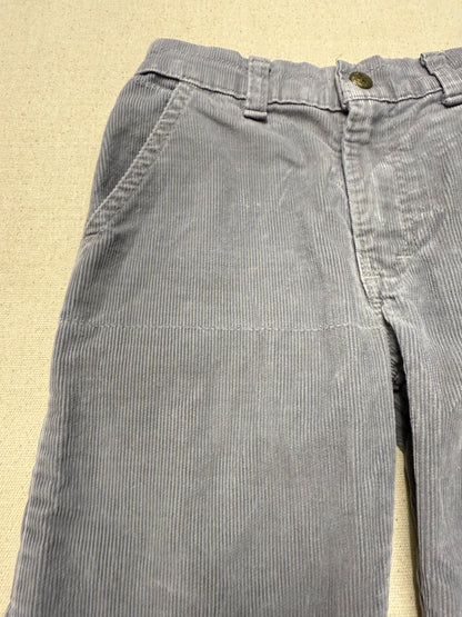 80s Kids Toddler Vintage Oshkosh Bgosh Gray Corduroy Pants / 4T 5T / Made in USA