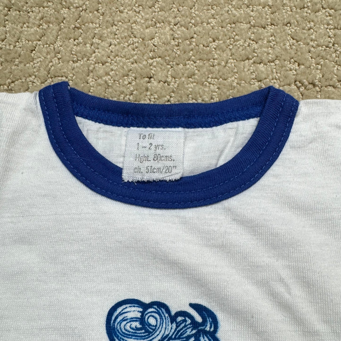 80s Kids Toddler Baby Vintage T-Shirt “Grandma & Grandad went to Malta and all they got me was this lousy T-Shirt” White Short Sleeve T-Shirt 1-2T