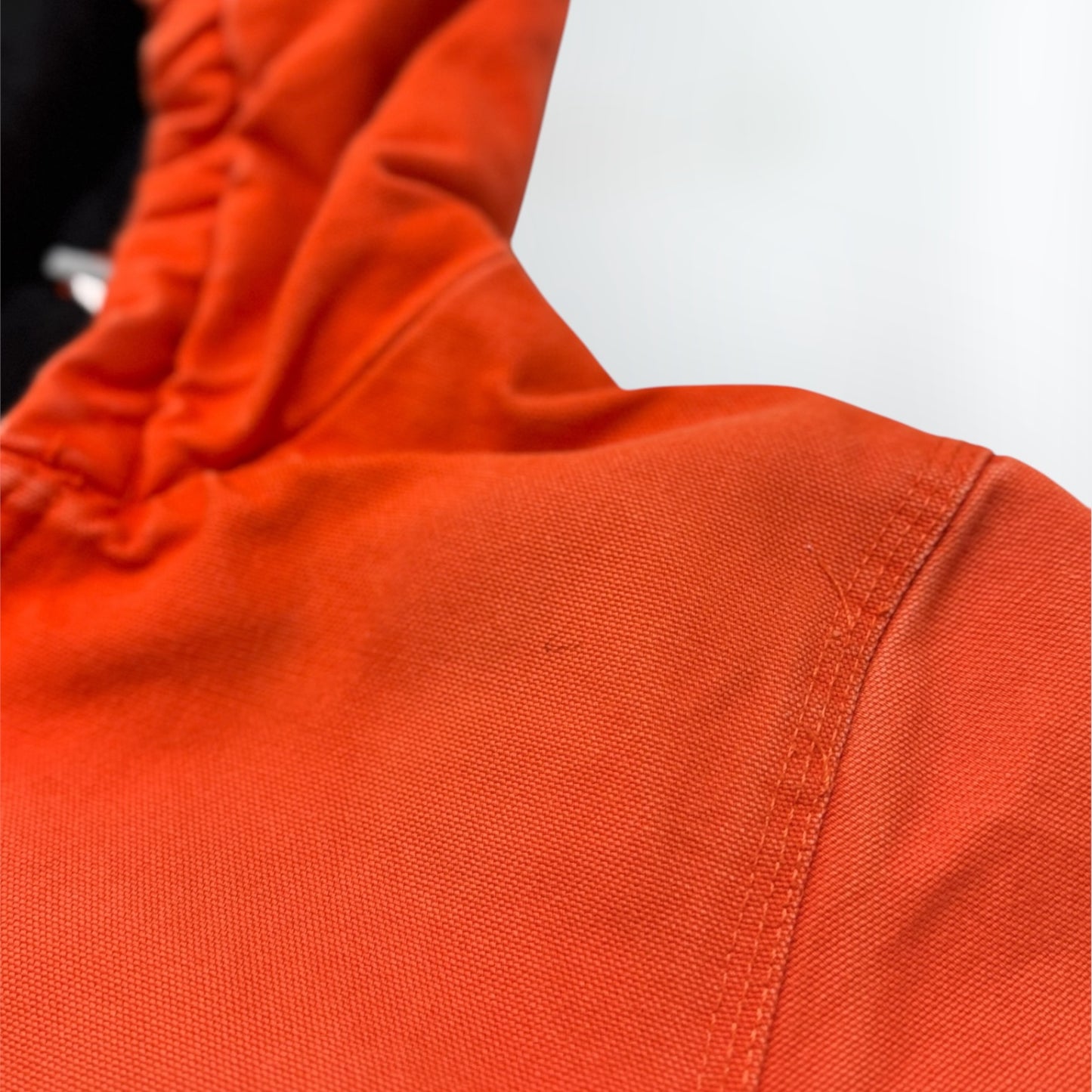 Kids Vintage Rare Color Carhartt Active Orange Safety Zip Lined Heavy Jacket S 7Y 8Y