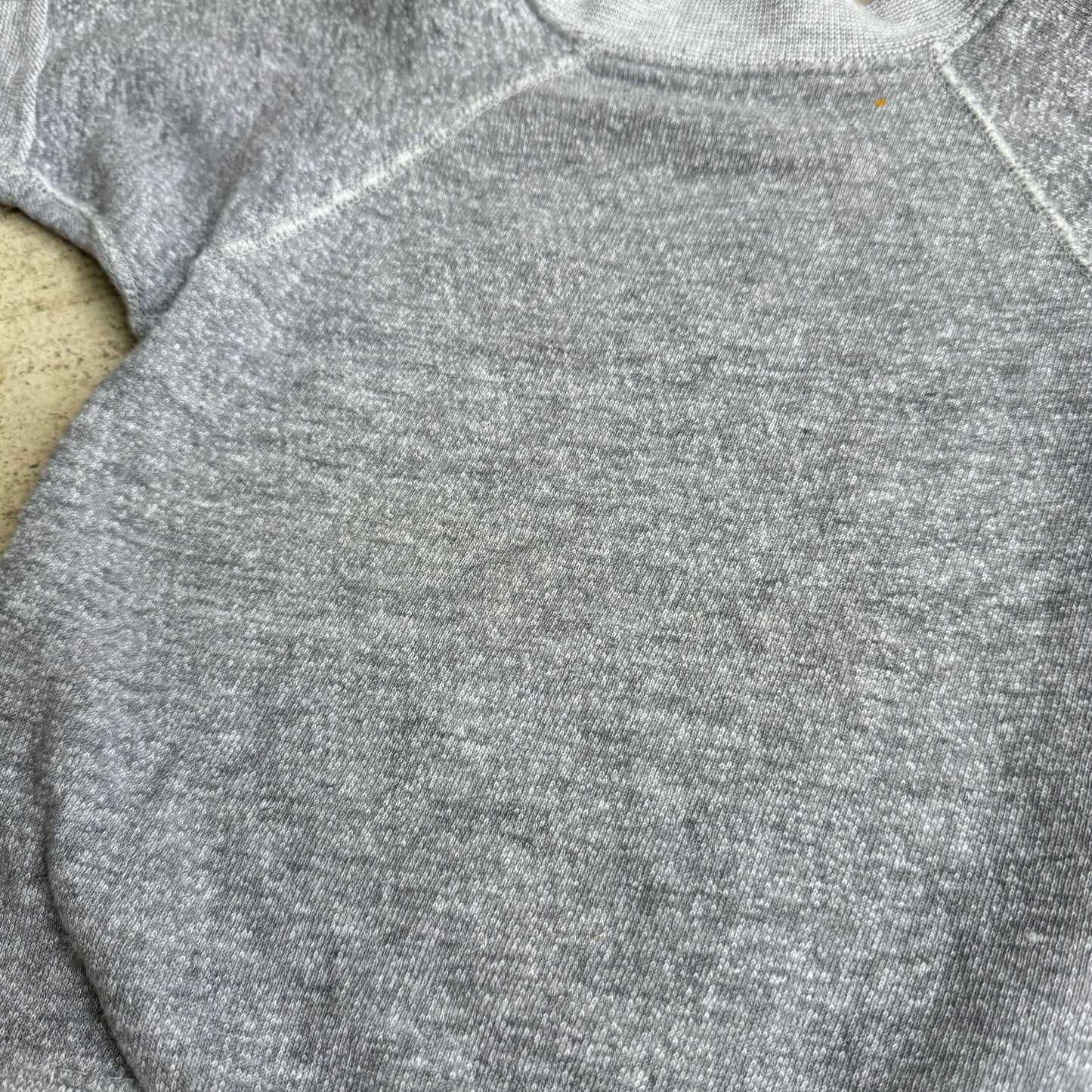 80s Kids Toddler Vintage Short Sleeve Pullover Gray Plain Crew Sweatshirt 2Y 3Y 4Y
