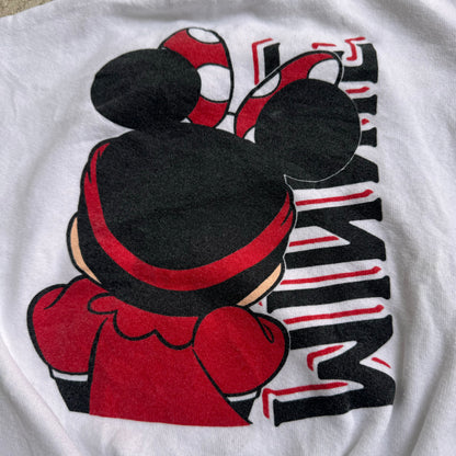 Kids Vintage Disney Minnie White Sweatshirt 4Y 5Y 6Y