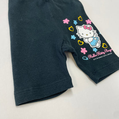 90s 1999 Kids Toddler Vintage Deadstock NWT Sanrio Hello Kitty Graphic Tshirt Biker Shorts 2 Piece Set / Size 100, 3y 4y