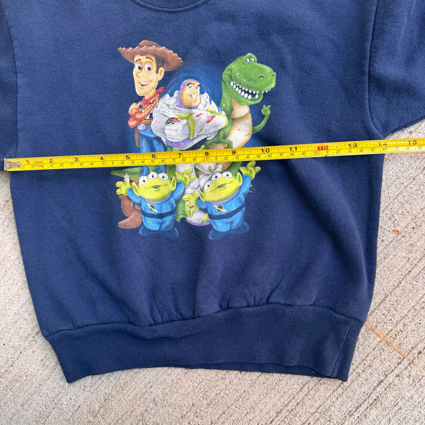 90s/Y2K Kids Vintage Disney Toy Story Navy Pullover Sweatshirt 5Y 6Y Made in USA