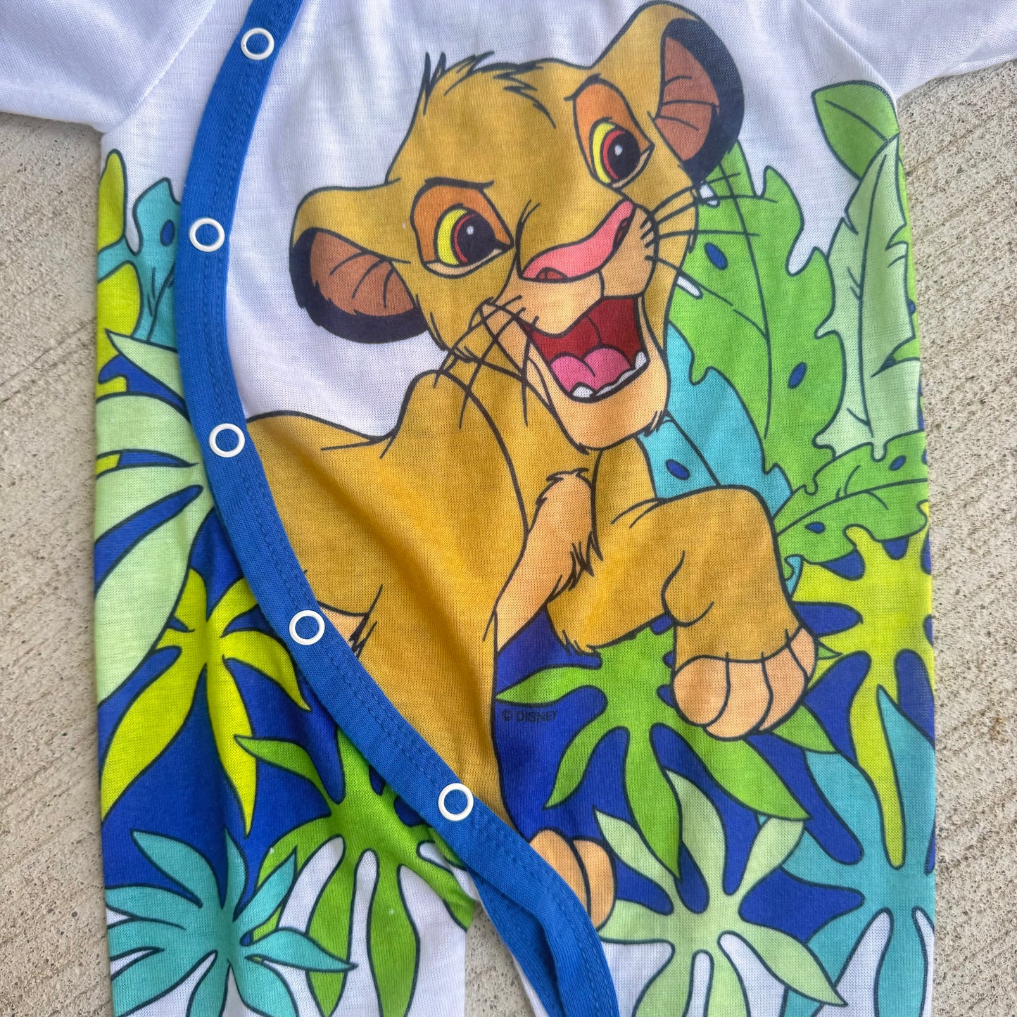 90s Baby Vintage Disney Lion King Onesie Simba All Over Print