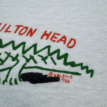 1986 Kids Vintage See You Later Alligator White Short Single Stitch Sleeve T-Shirt 4Y 5Y 6Y Made in USA