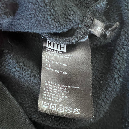 Kids KITH Black Cotton Sweatshirt With Hood Big Logo 7Y