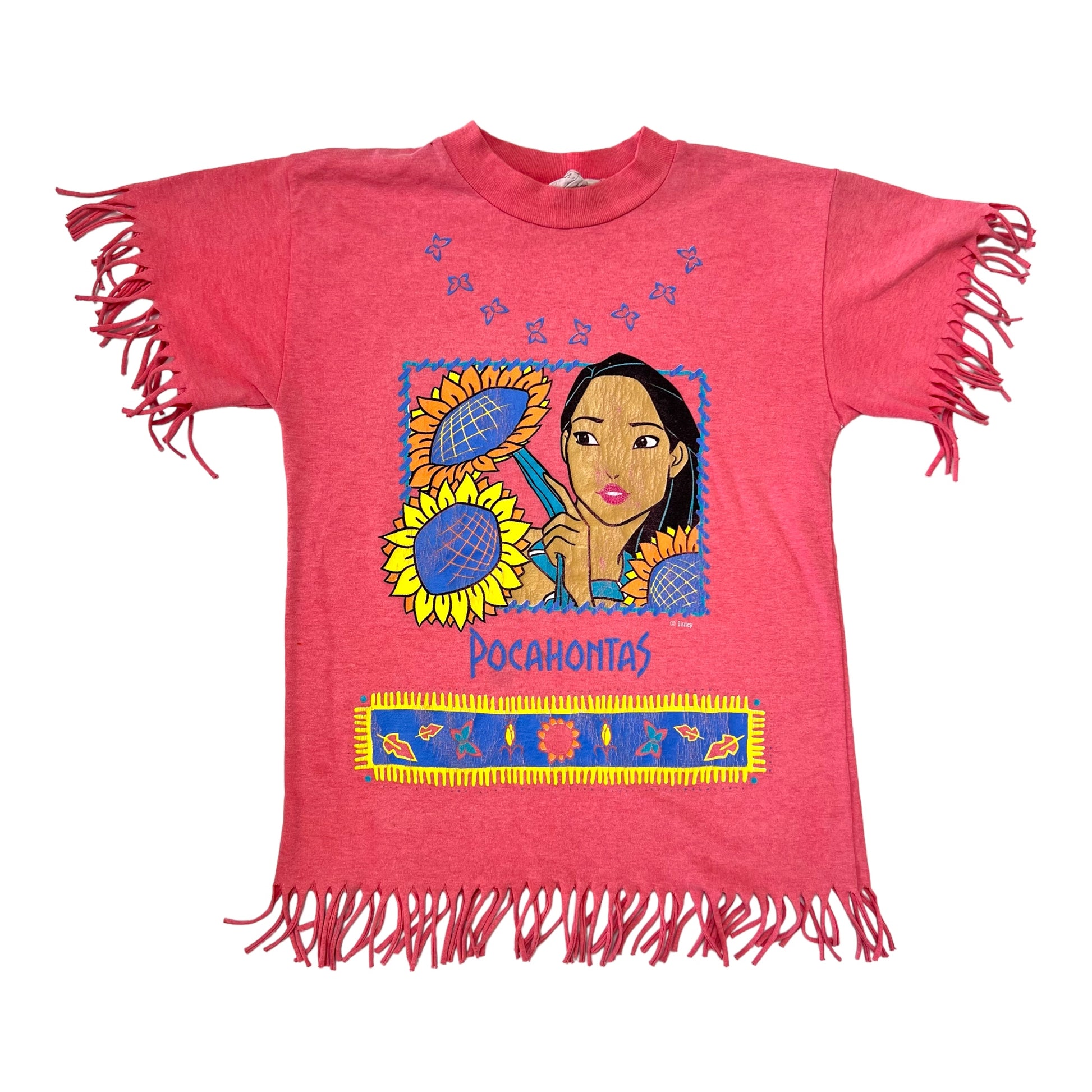 90s Kids/Small Adult Pocahontas Fringed T-shirt – Romper Room